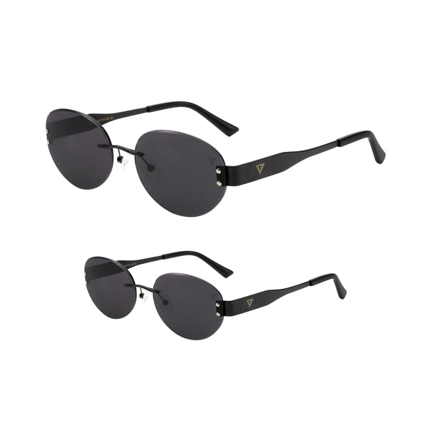BLACK TWINNING TINTS RIMLESS SUNGLASSES FOR MOTHER DAUGHTER