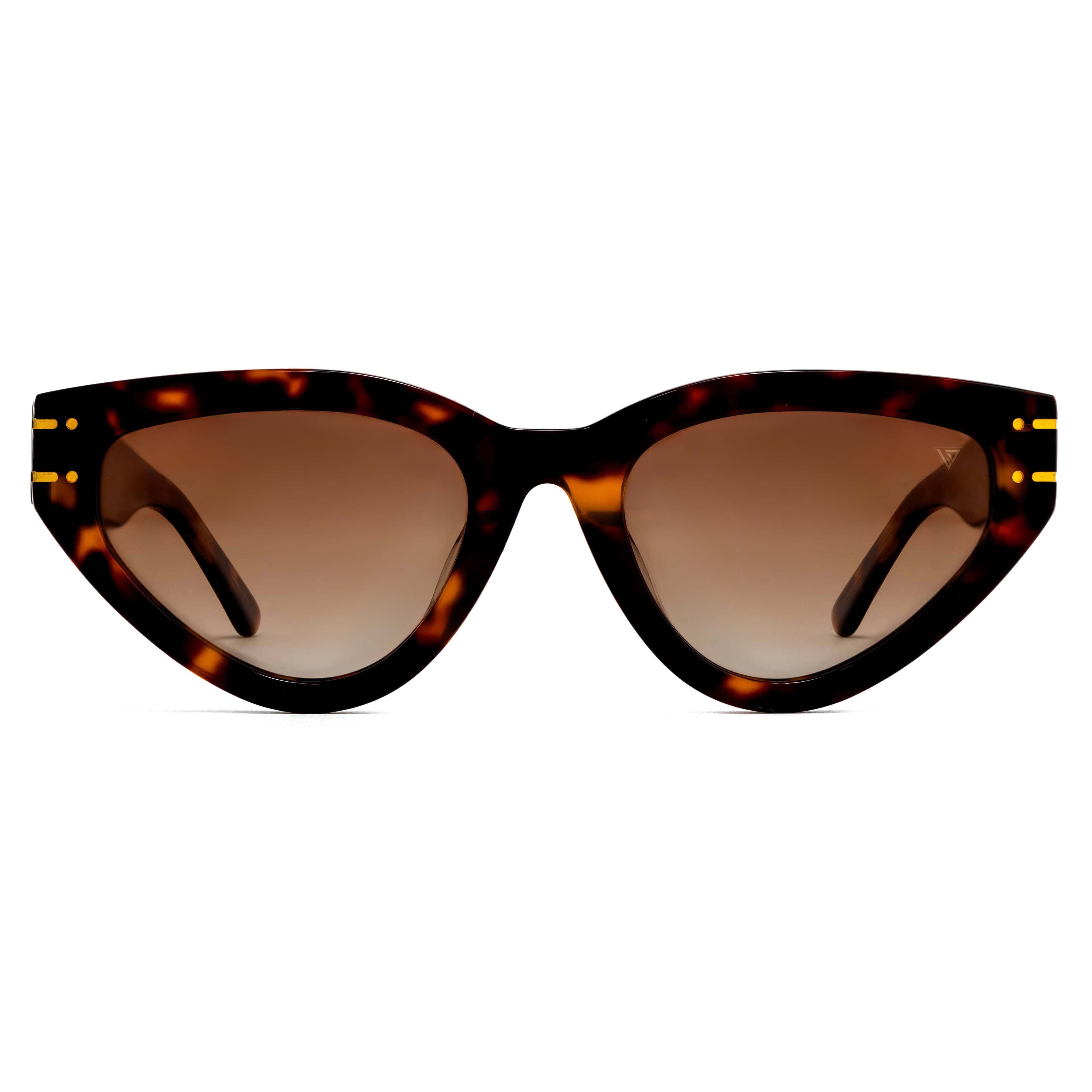 MIDNIGHT HAVANA CAT-EYE SHAPED SUNGLASSES FOR WOMEN