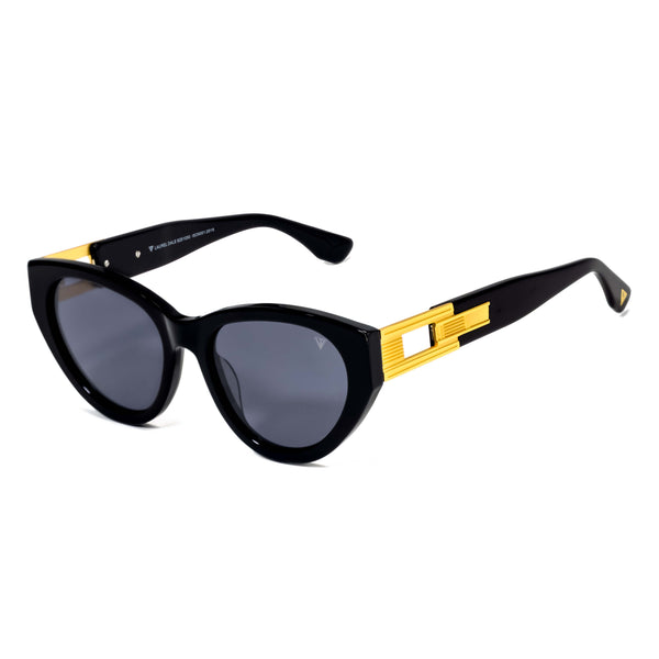 BLACK GOLD SOVEREIGN CAT-EYE SUNGLASSES FOR WOMEN